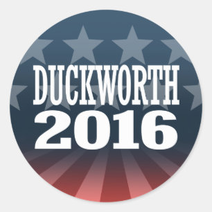 Sticker Rond Duckworth - Tammy Duckworth 2016