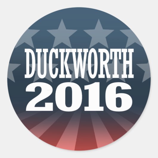Sticker Rond Duckworth - Tammy Duckworth 2016 (Devant)