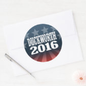 Sticker Rond Duckworth - Tammy Duckworth 2016 (Enveloppe)