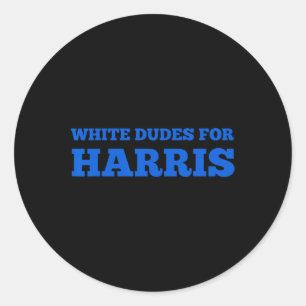 Sticker Rond Dudes Pour Harris Kamala Harris Campagne Électoral