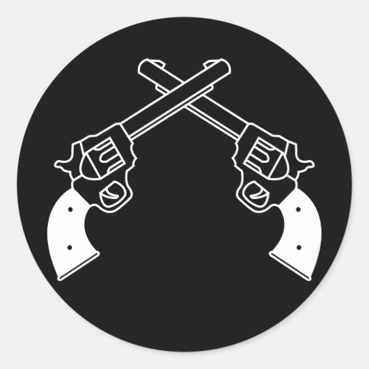 Sticker Rond Duel Pistols (Devant)