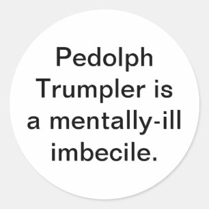 Sticker Rond Dumb Pedolph Trumpler Nuts Hankamer Artjunkhaus