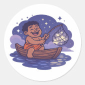Sticker Rond Dumi Fisher of stars (Devant)