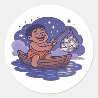 Sticker Rond Dumi Fisher of stars