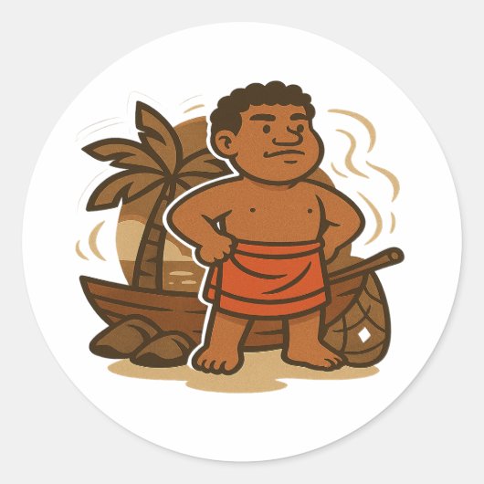 Sticker Rond Dumi Island Guardian (Devant)