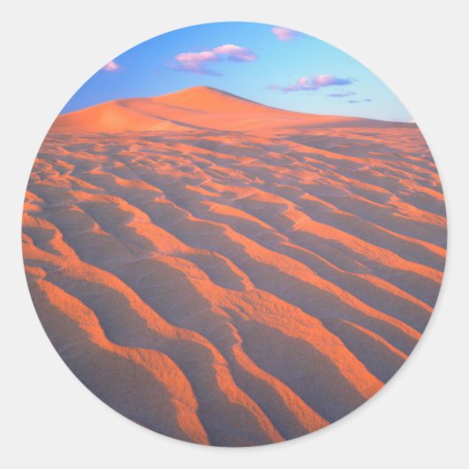 Sticker Rond Dumont Dunes, Sand Dunes et Clouds (Devant)