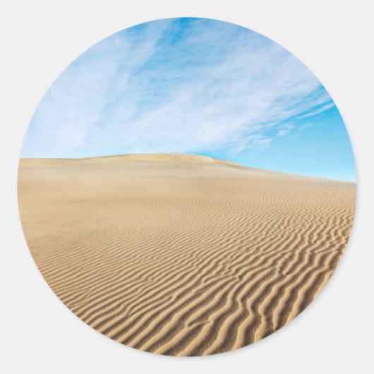 Sticker Rond Dunes de Mesquite (Devant)