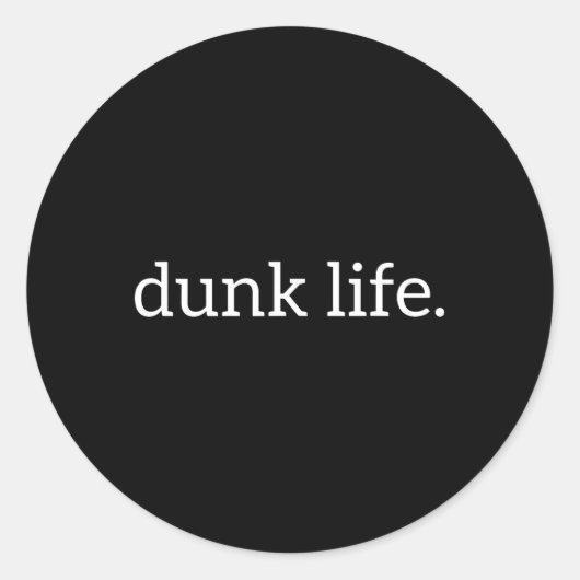 Sticker Rond Dunk Life Deluxe Basketball pour athlètes (Devant)