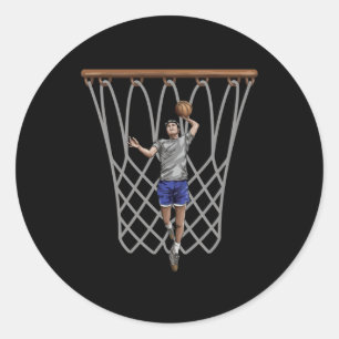 Sticker Rond Dunker à vol élevé
