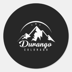Sticker Rond Durango Colorado Station de ski Ski Snowboard