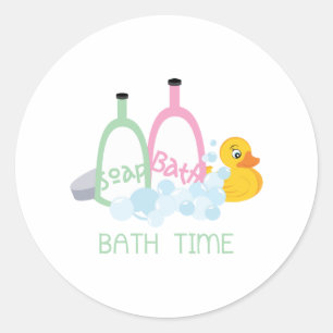 Sticker Rond Durée du bain