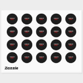 Sticker Rond Durement Transplanté (Feuille)
