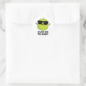 Sticker Rond Duri-an Me Baby Funny Durian Fruit Pun (Sac)