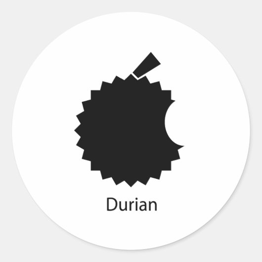 Sticker Rond Durian (Devant)