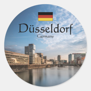 Sticker Rond Dusseldorf Allemagne