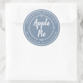 Sticker Rond Dusty Blue Homemade Apple Pie (Sac)