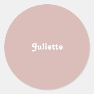 Sticker Rond Dusty Blush