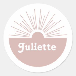 Sticker Rond Dusty Blush