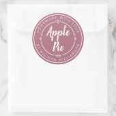 Sticker Rond Dusty Rose Homemade Apple Pie (Sac)