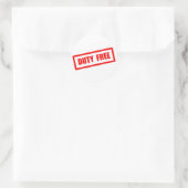 Sticker Rond Duty Free (Sac)
