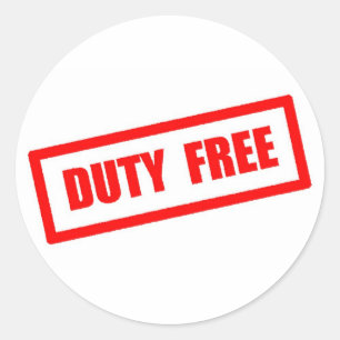 Sticker Rond Duty Free