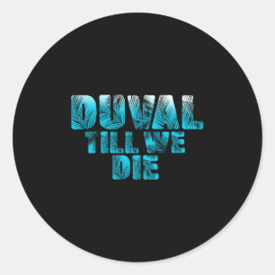 Sticker Rond Duval Turquoise Nous Die Blue Beach Palm Florida P