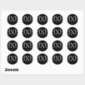 Sticker Rond DXB Dubaï (Feuille)