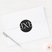 Sticker Rond DXB Dubaï (Enveloppe)
