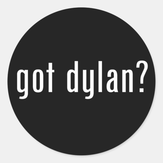 Sticker Rond dylan ? (Devant)