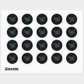Sticker Rond Dysautonomia Sensibilisation POTS HyperPOTS NCS Mo (Feuille)