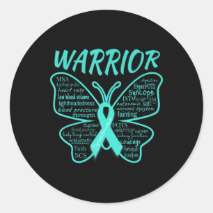 Sticker Rond Dysautonomia Sensibilisation POTS HyperPOTS NCS Wa