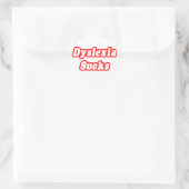 Sticker Rond Dyslexie Sucks (Sac)