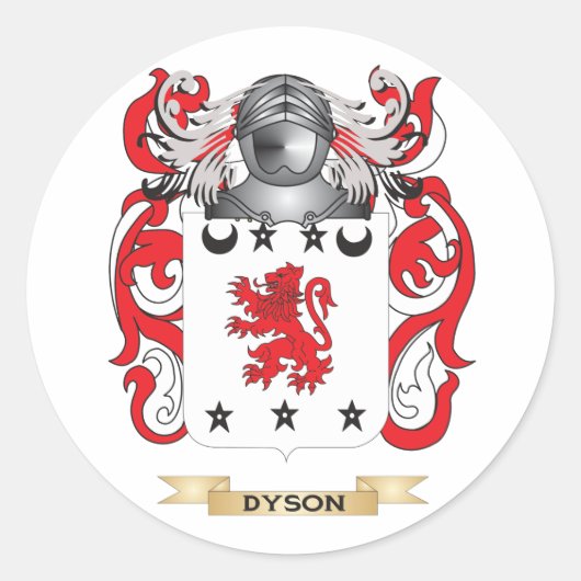 Sticker Rond Dyson Armoiries (Devant)