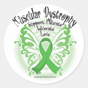 Sticker Rond Dystrophie musculaire Papillon 3