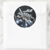 Sticker Rond E-2 Hawkeye (Sac)