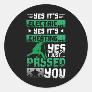 Sticker Rond E-scooter Vous A Passé