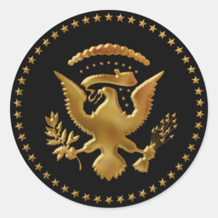 Sticker Rond Eagle a débarqué…