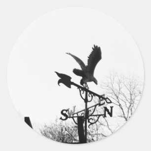 Sticker Rond Eagle and Arrow