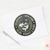 Sticker Rond Eagle de tabagisme rond (Enveloppe)