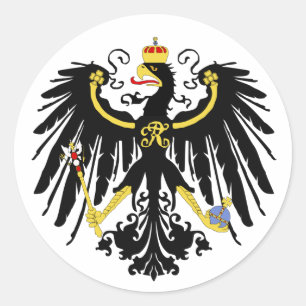 Sticker Rond Eagle - Flagge Preußens - Reichsadle prussiens