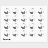STICKER ROND EAGLE HARRIET + M UN PORTRAIT D'AMOUR (Feuille)