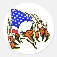 Eagle Tearout avec tatouage drapeau américain