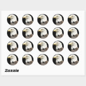 Sticker Rond Eagles Stare (Feuille)