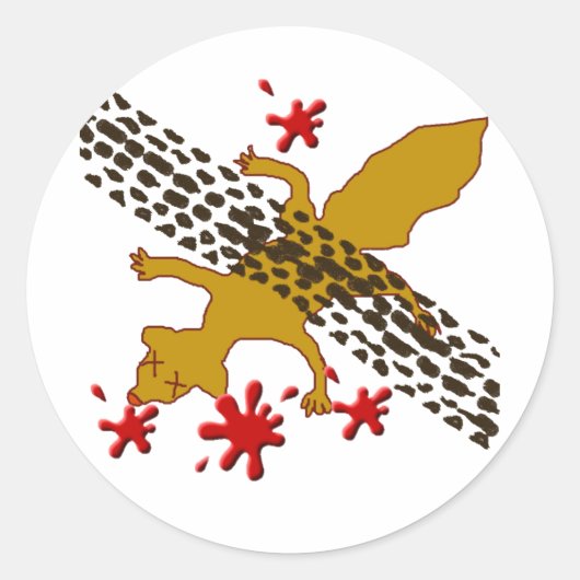 Sticker Rond Earl L'Écureuil Mort (Devant)