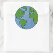 Sticker Rond Earth Day (Sac)