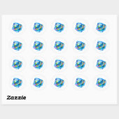 Sticker Rond Earth & Water (Feuille)