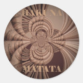 Sticker Rond Earthy Hakuna Matata (Devant)