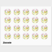 Sticker Rond Easter Bunny (Feuille)