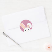 Sticker Rond Easter Bunny peeping (Enveloppe)