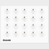 Sticker Rond Easter Chocolate Bunny Ingredient Product (Feuille)